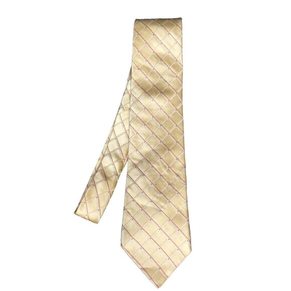 Michael Kors Men Dotted Grid Tie One Size Adjustable - Picture 1 of 4